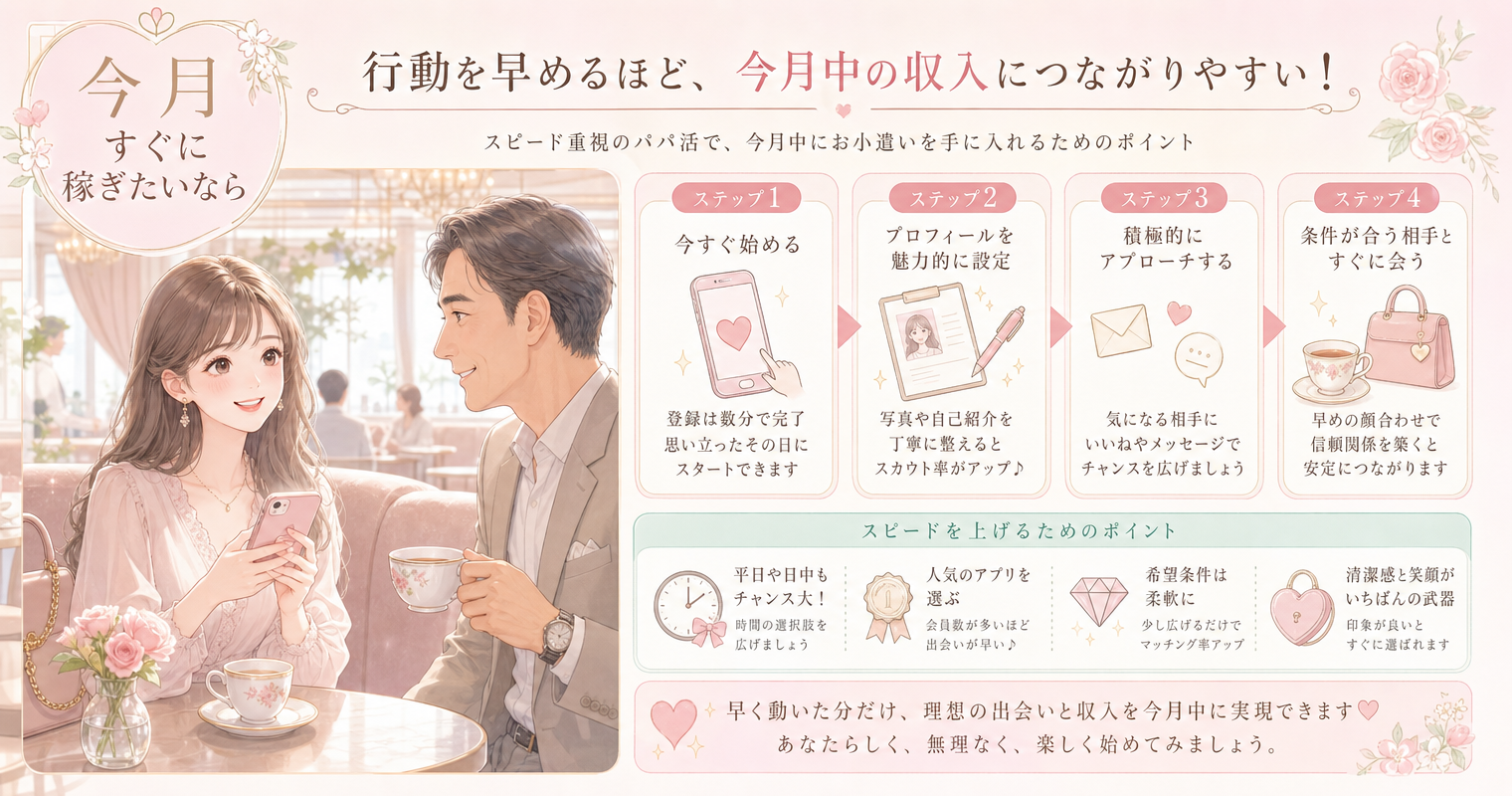 今月すぐに稼ぎたいなら