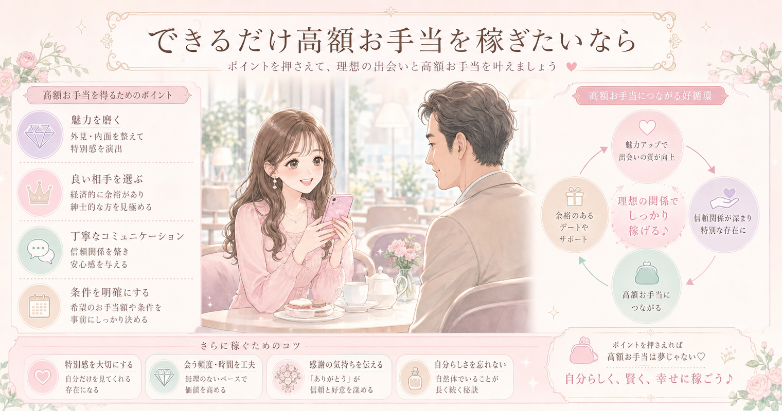できるだけ高額お手当を稼ぎたいなら