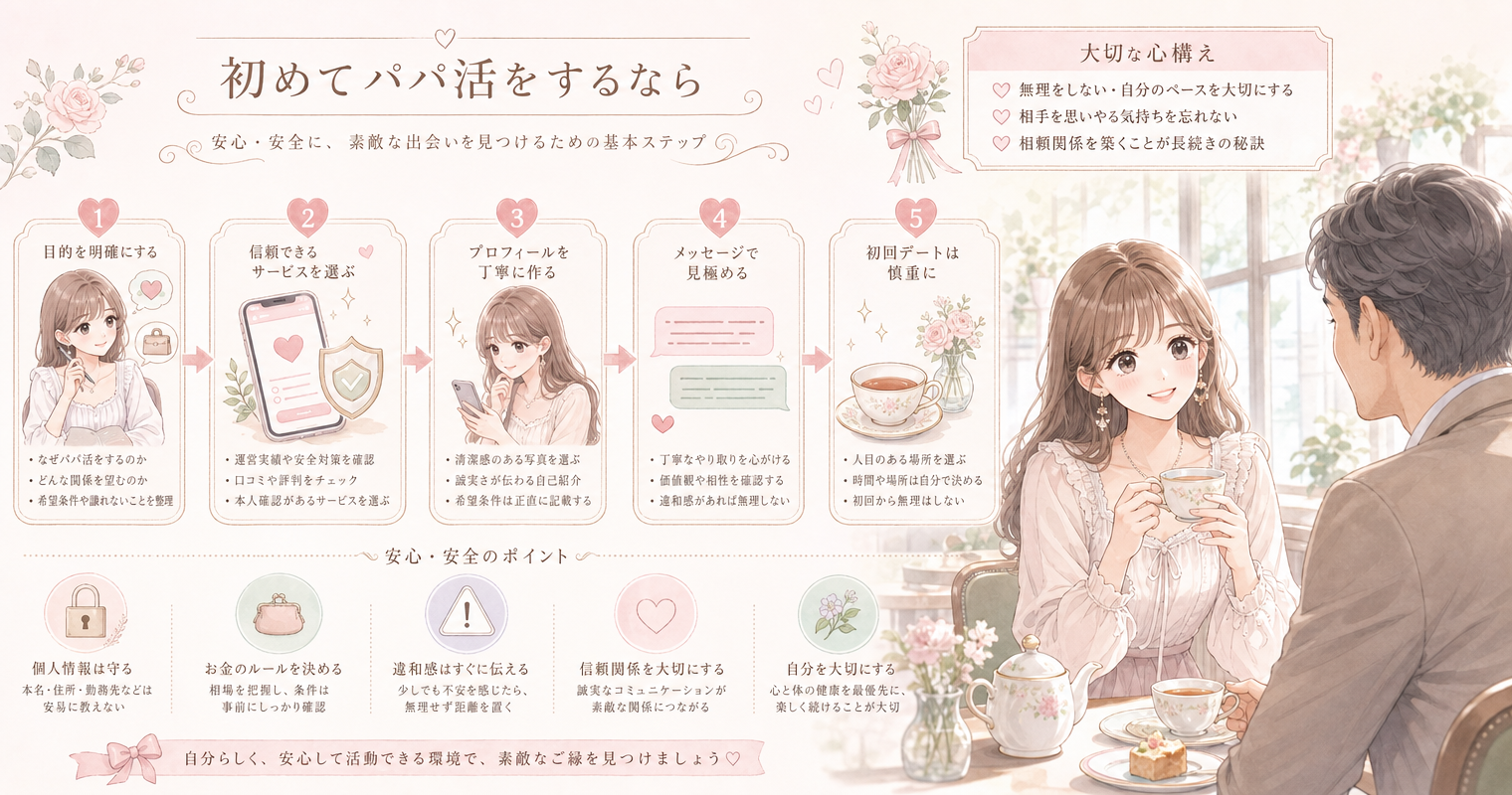 初めてパパ活をするなら