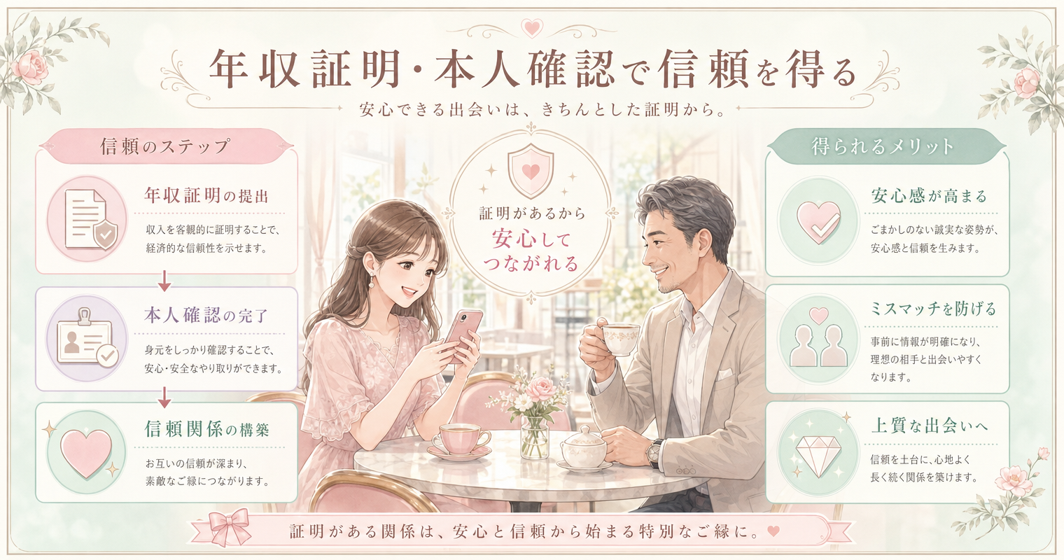 年収証明・本人確認で信頼を得る