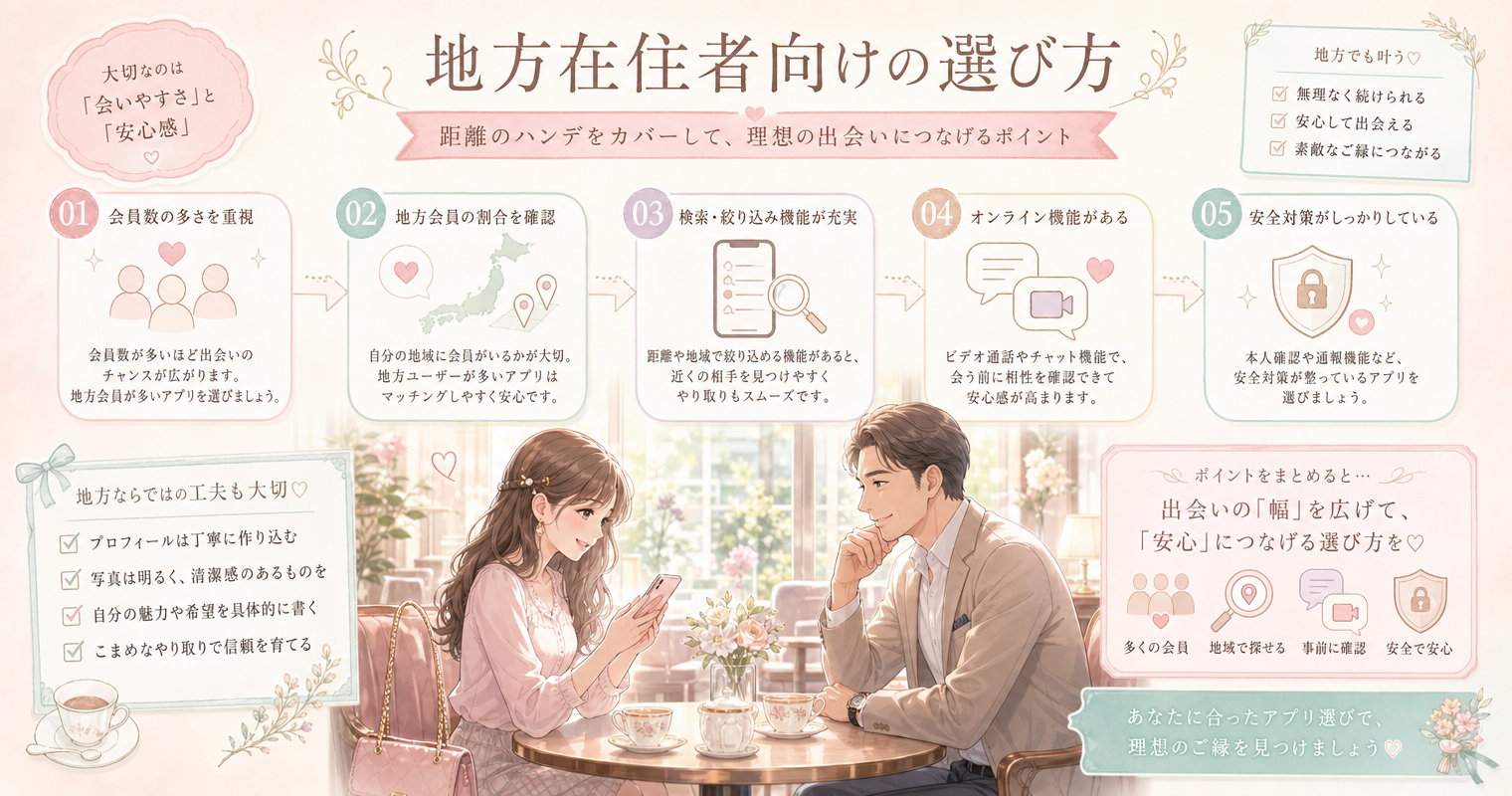 地方在住者向けの選び方