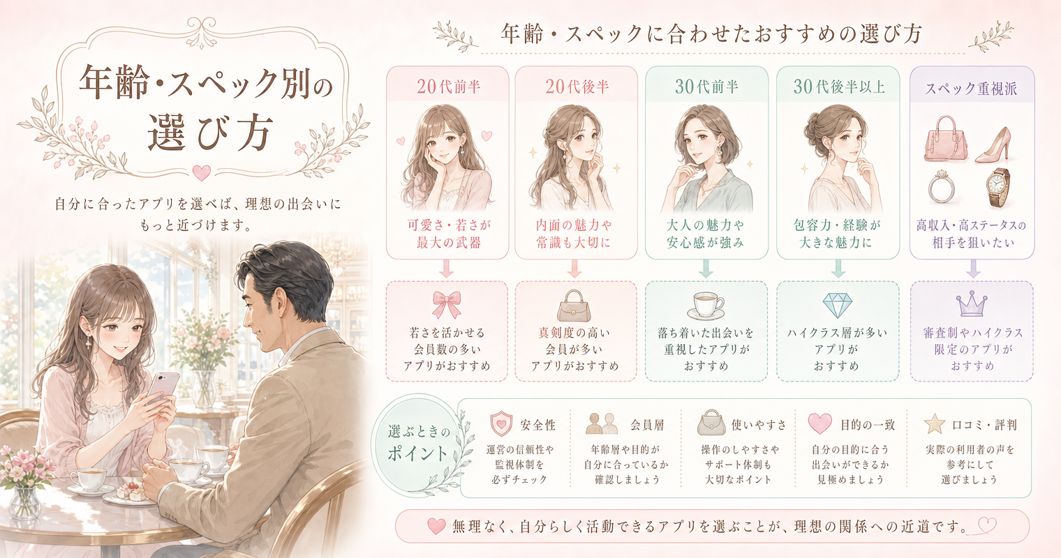 年齢・スペック別の選び方