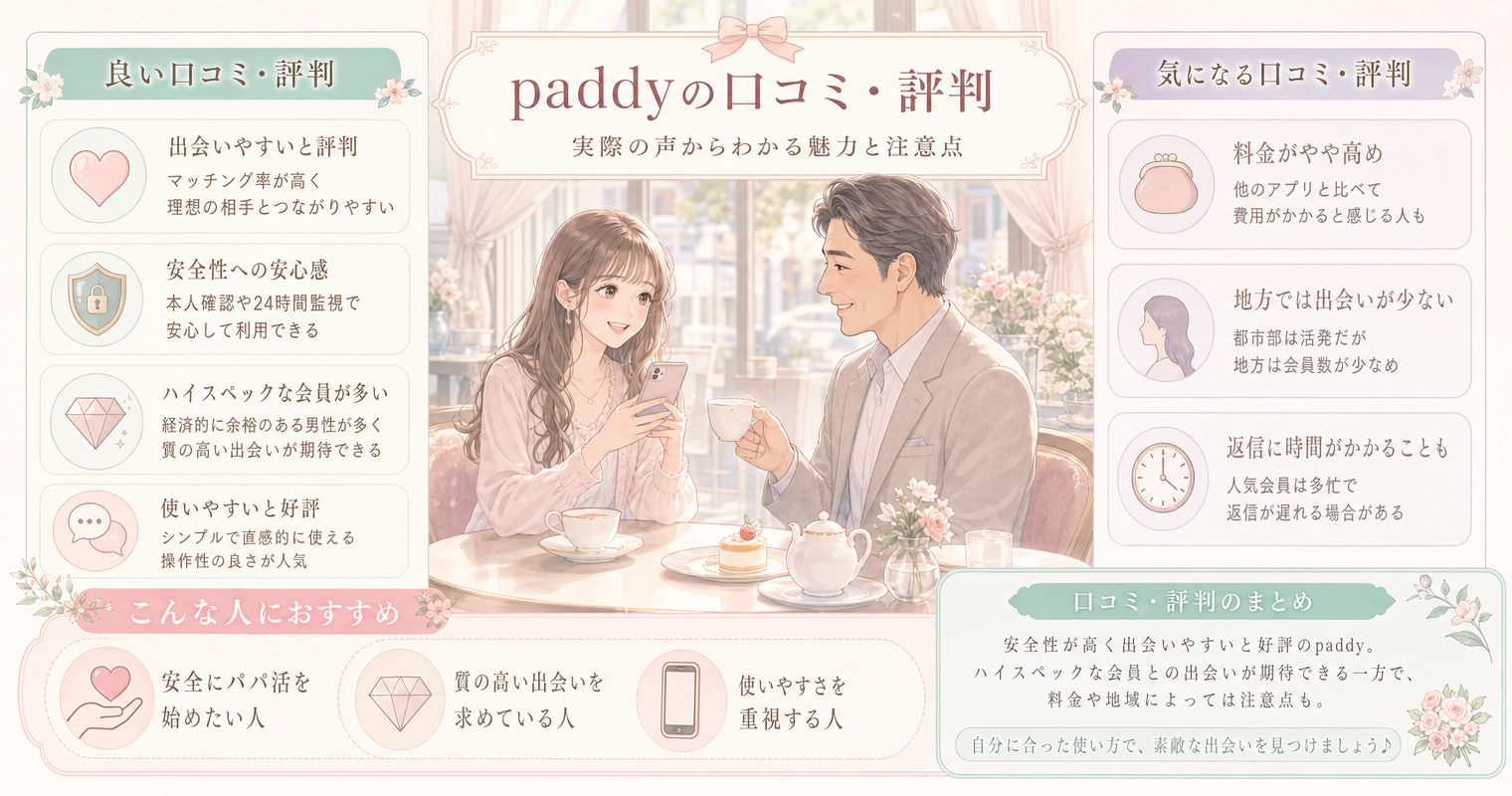 paddyの口コミ・評判