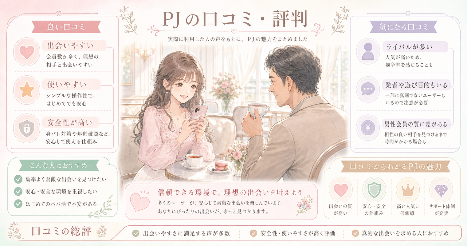 PJの口コミ・評判