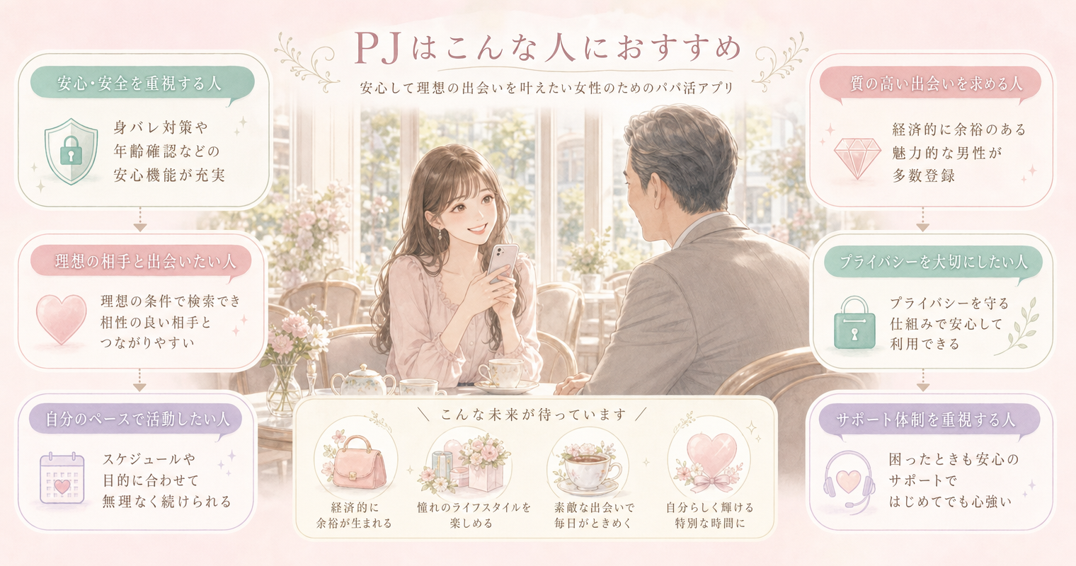 PJはこんな人におすすめ