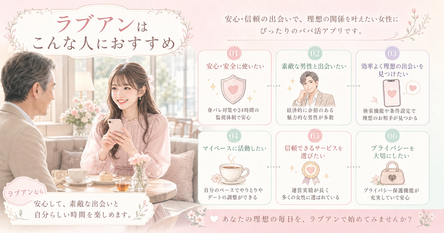 ラブアンはこんな人におすすめ