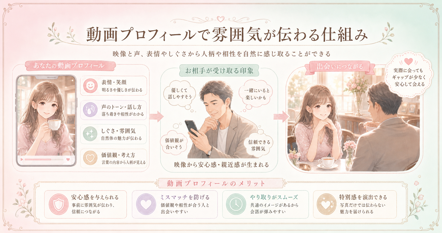 動画プロフィールで雰囲気が伝わる仕組み