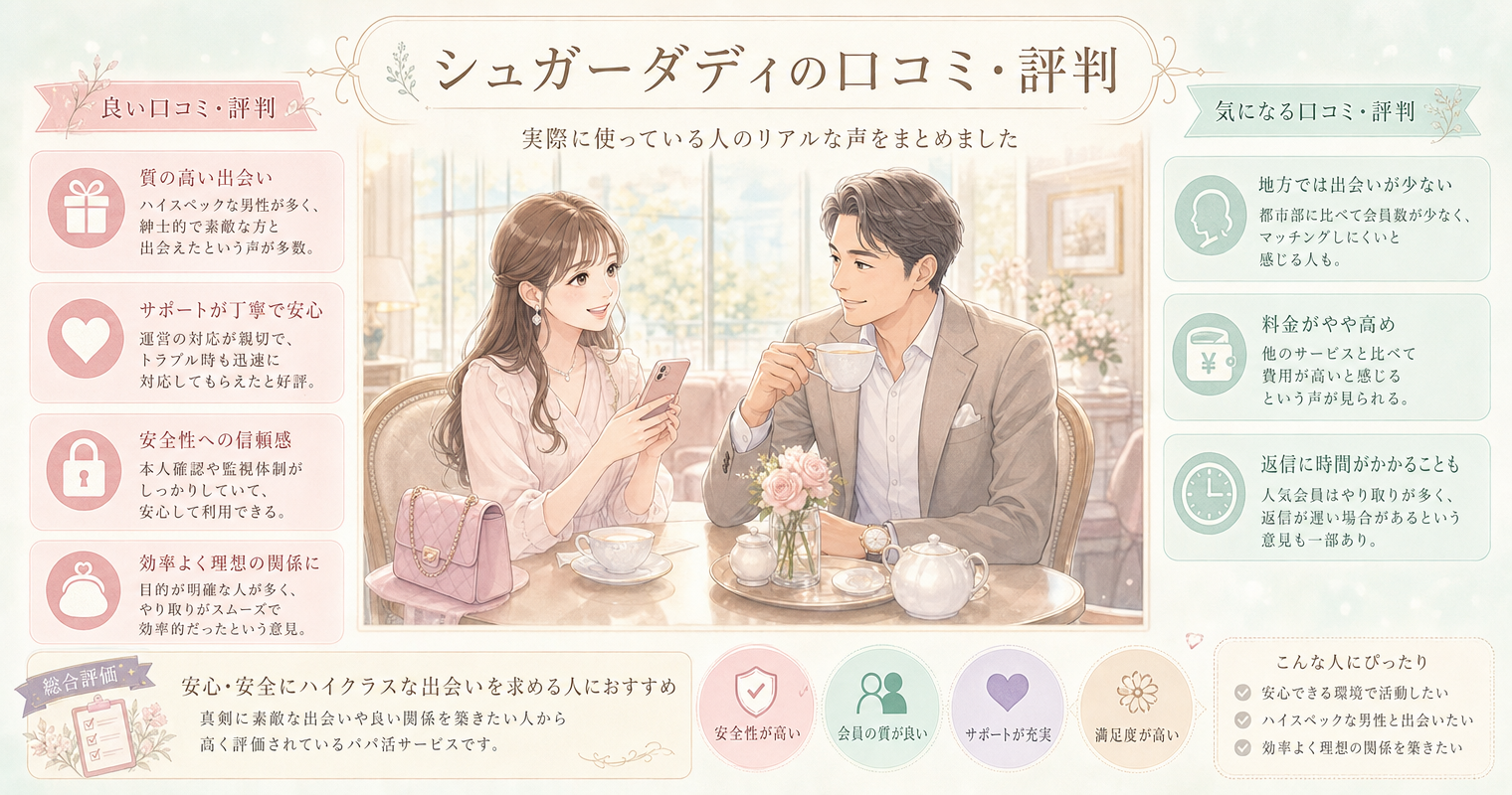 シュガーダディの口コミ・評判